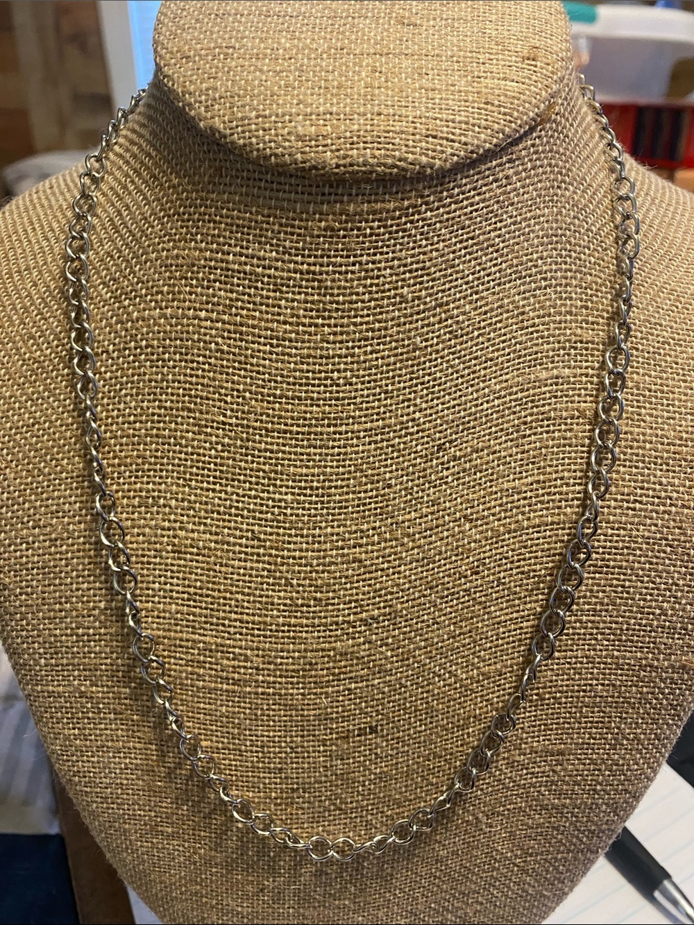 Simple Silver Chain Necklace